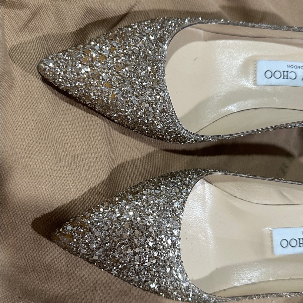 Jimmy Choo Agnes 45, size 36.5, color champagne - Picture 8 of 8